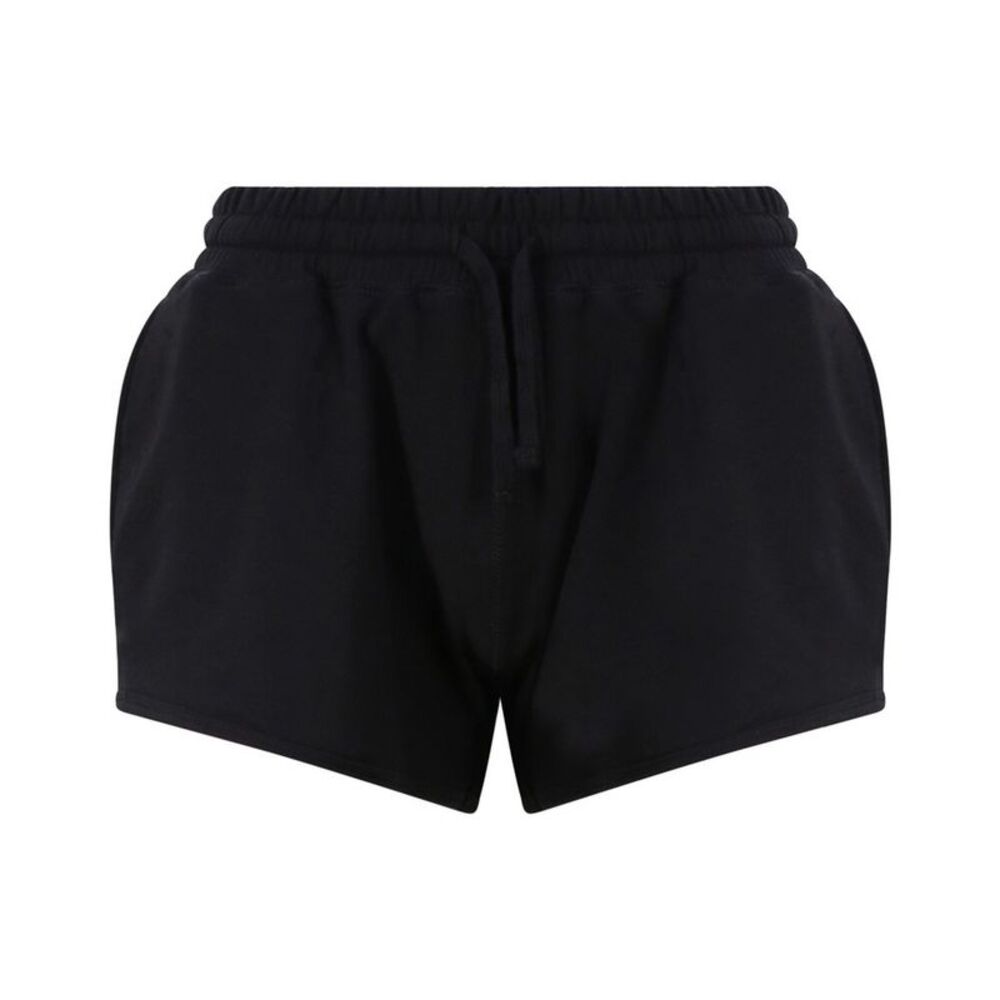 AWDis Just Cool Womens/Ladies Girlie Cool Jog Shorts / Jet Black